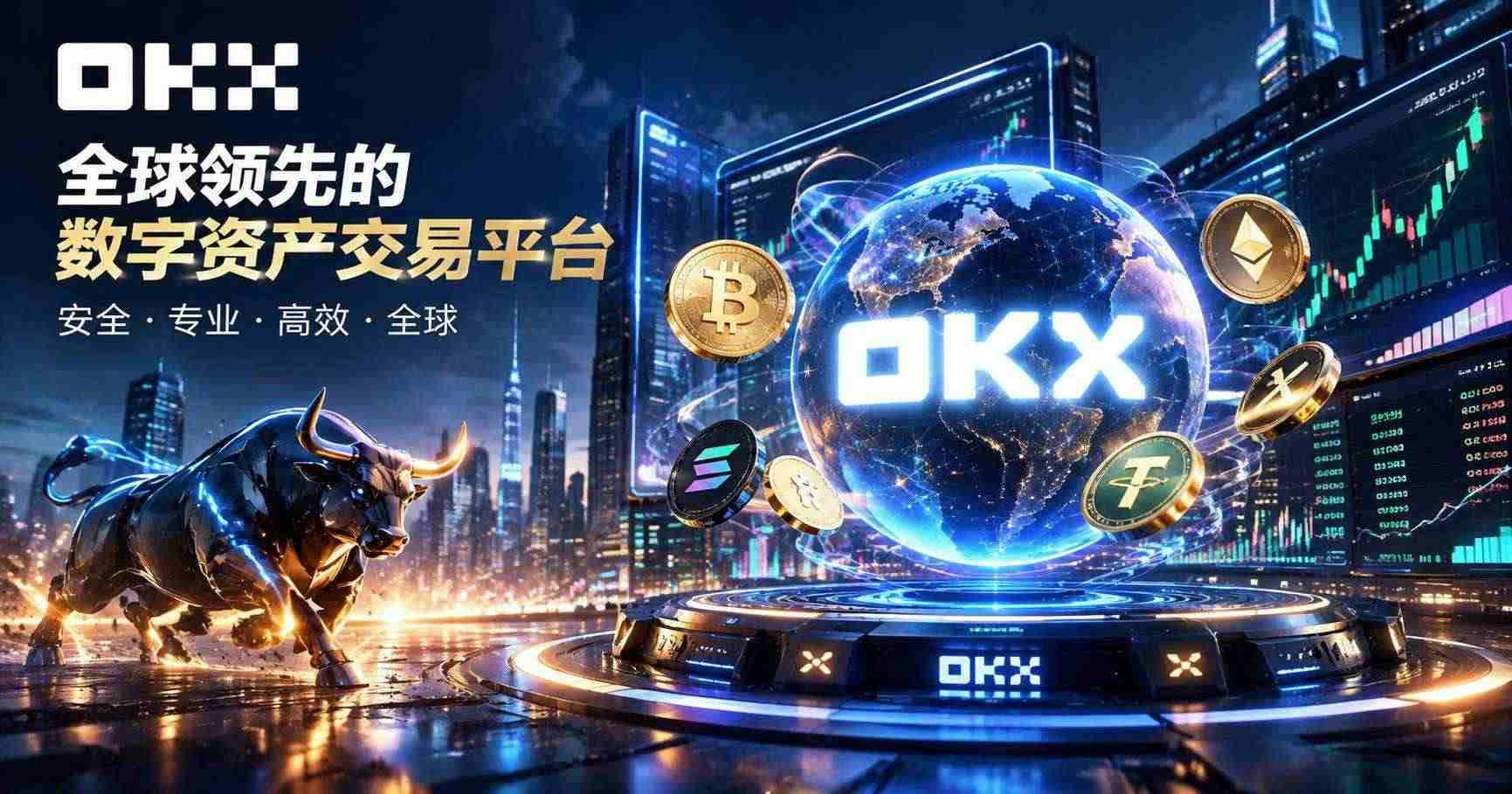 ok交易平台 App 首页界面展示